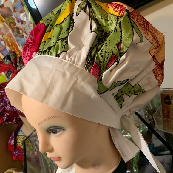 African Style Cloth Face Mask and Headgear - Picture 3 of 7